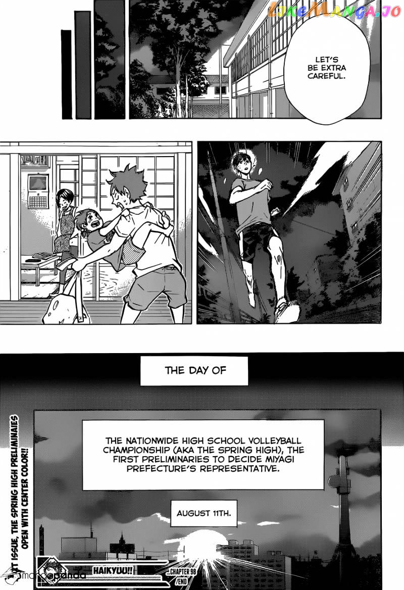 Haikyuu!!, Chapter 98 image 19